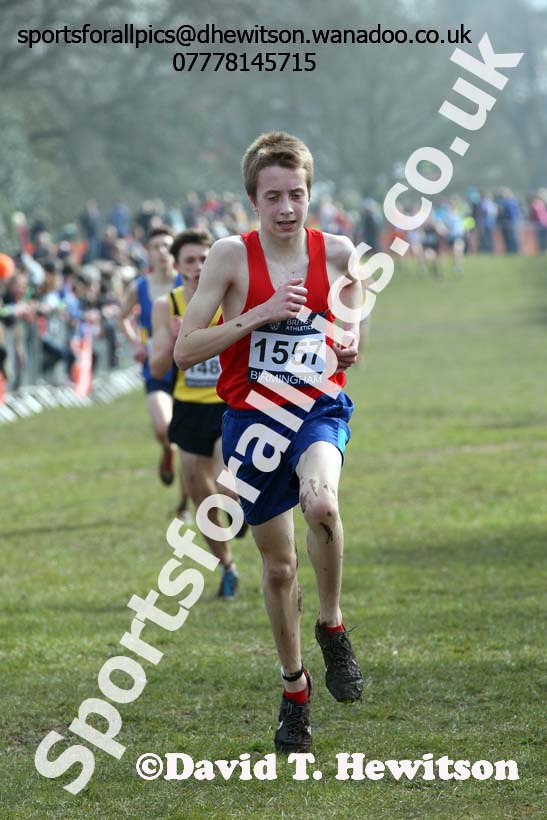 Boys under-15s 2016 Inter Counties Cross Country Champs. and Cross Challenge Final, Cofton Park, Birmingham. Photo: David T. Hewitson/Sports for All Pics